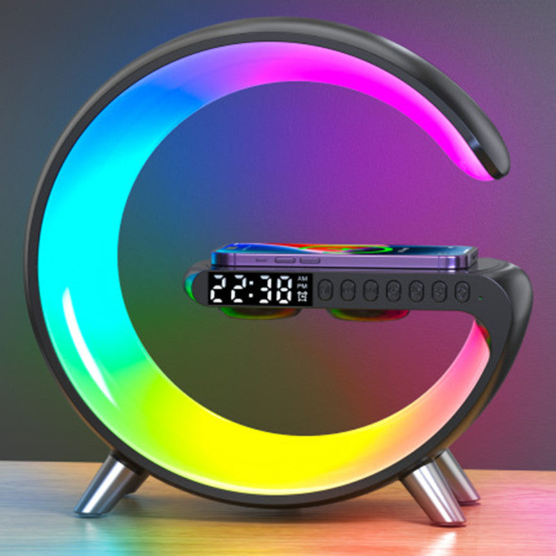 G-Speaker 3 em 1 | Lâmpada LED Inteligente com Bluetooth e Carregador Sem Fio