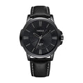 Relógio Masculino YAZOLE Business - Quartzo Resistente à Água 3ATM Pulseira de Couro