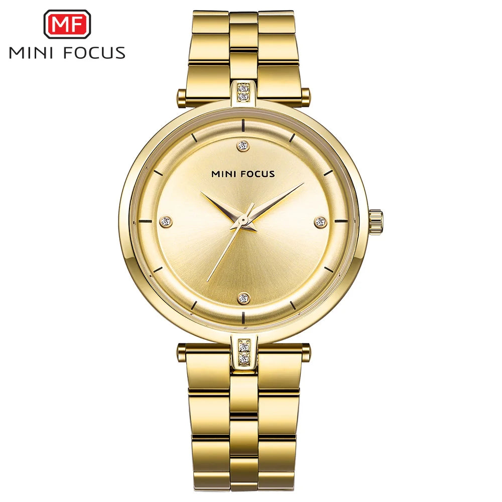 Relógio Feminino MINI FOCUS Business Quartzo | Aço Inox | À Prova D'água | 8 Cores