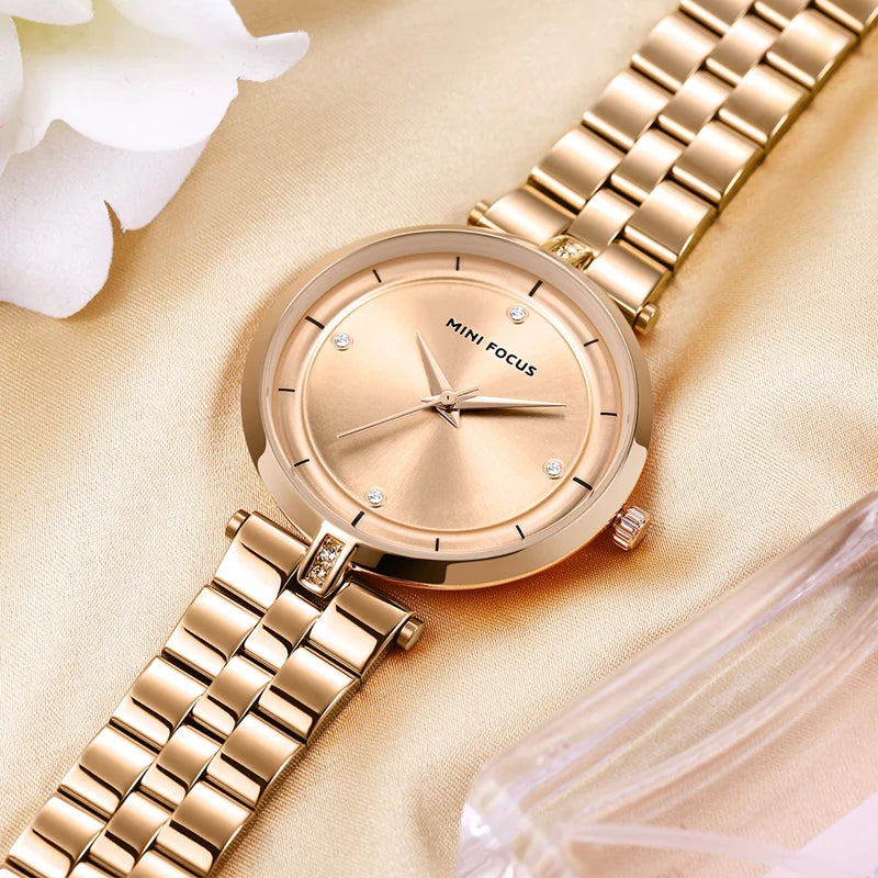 Relógio Feminino MINI FOCUS Business Quartzo | Aço Inox | À Prova D'água | 8 Cores
