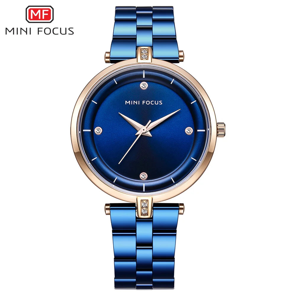 Relógio Feminino MINI FOCUS Business Quartzo | Aço Inox | À Prova D'água | 8 Cores