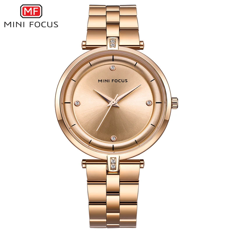 Relógio Feminino MINI FOCUS Business Quartzo | Aço Inox | À Prova D'água | 8 Cores
