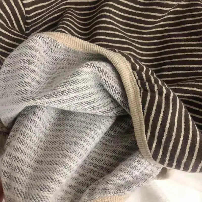 Moletom Infantil Listrado | Algodão 100% | Unissex | 12 Meses ao 7 Anos | 2 Cores