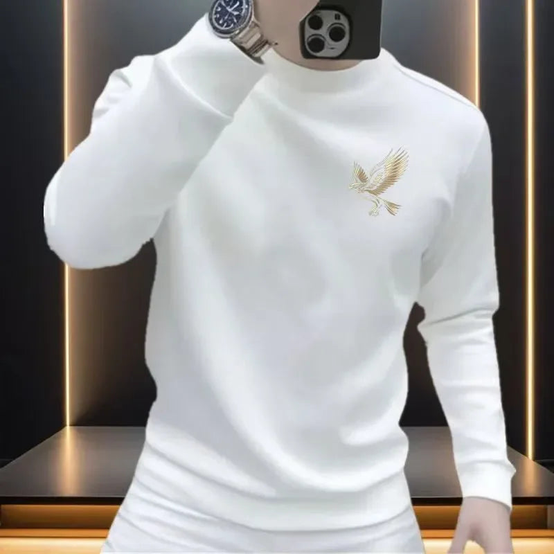 Moletom Masculino Gola Redonda Plus Veludo – Outono Inverno 2025
