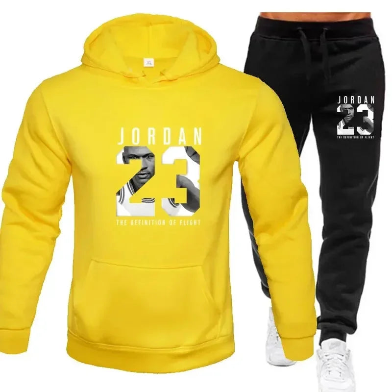 Conjunto Masculino Moletom com Capuz + Calça – Fleece Casual 2025