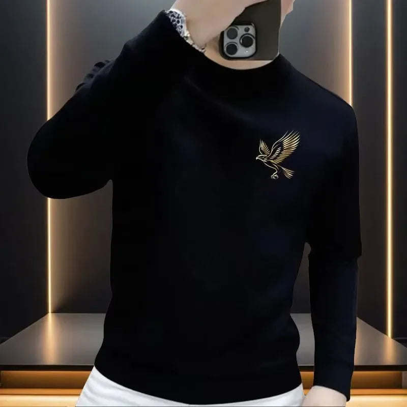 Moletom Masculino Gola Redonda Plus Veludo – Outono Inverno 2025
