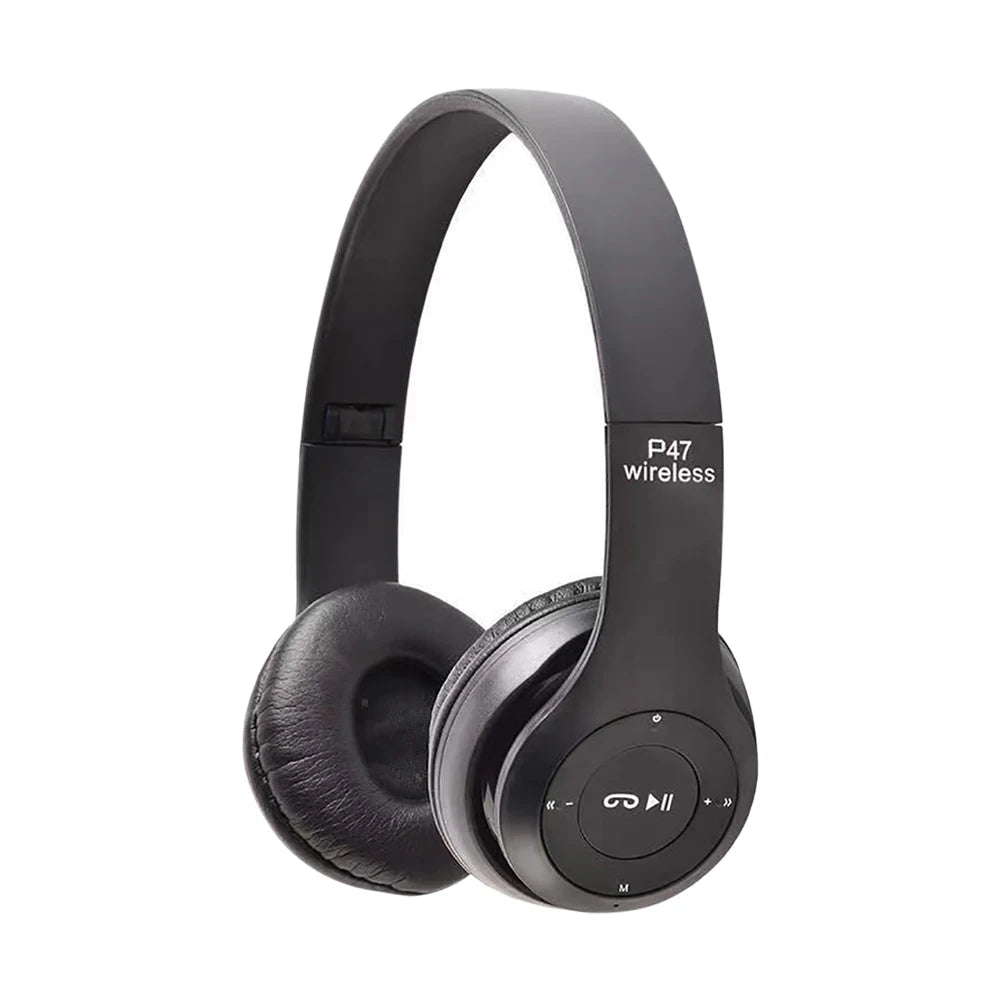 Headphone Infantil Bluetooth P47 - Estéreo Dobrável com Microfone - Suporte Cartão SD