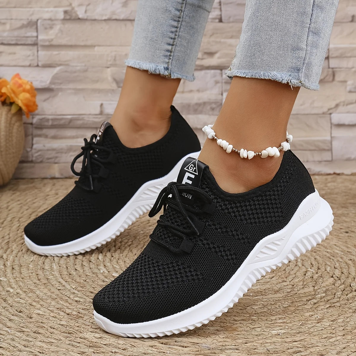 Tênis Feminino Esportivo | Malha Knit | Solado Macio | 4 Cores | Nº 36 ao 43