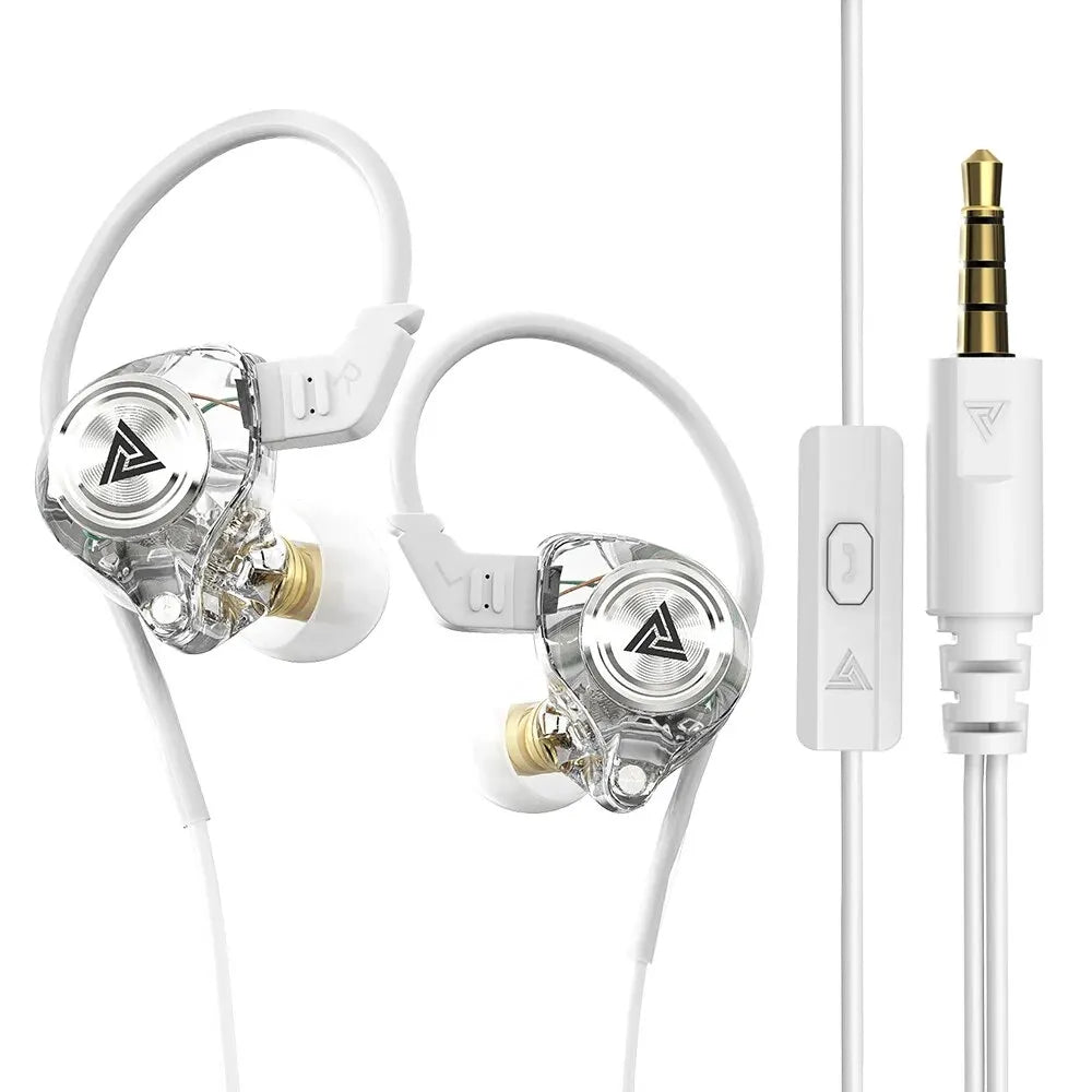 Fone de Ouvido QKZ AK3 com Microfone - HiFi Bass Stereo - Para Celular e PC