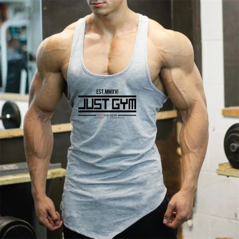 Regata Masculina Fitness Muscleguys - Barra Irregular Bodybuilding