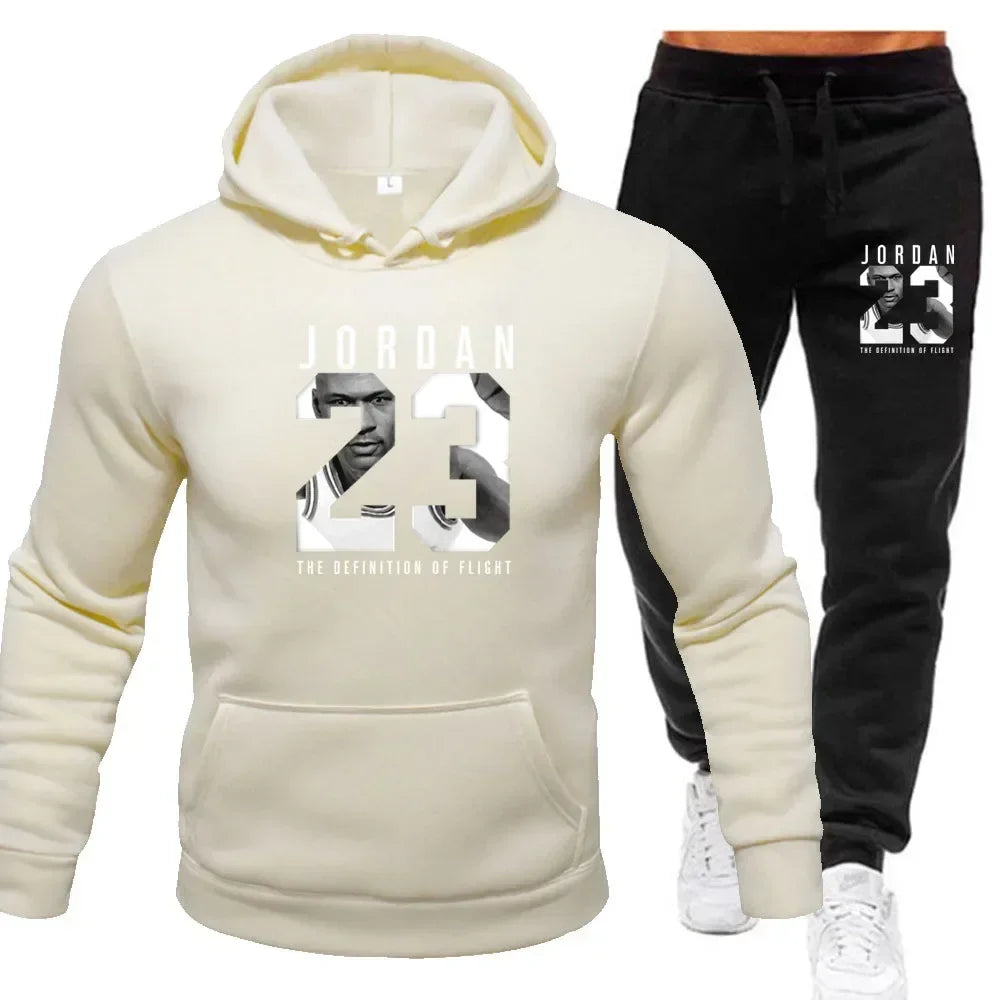 Conjunto Masculino Moletom com Capuz + Calça – Fleece Casual 2025