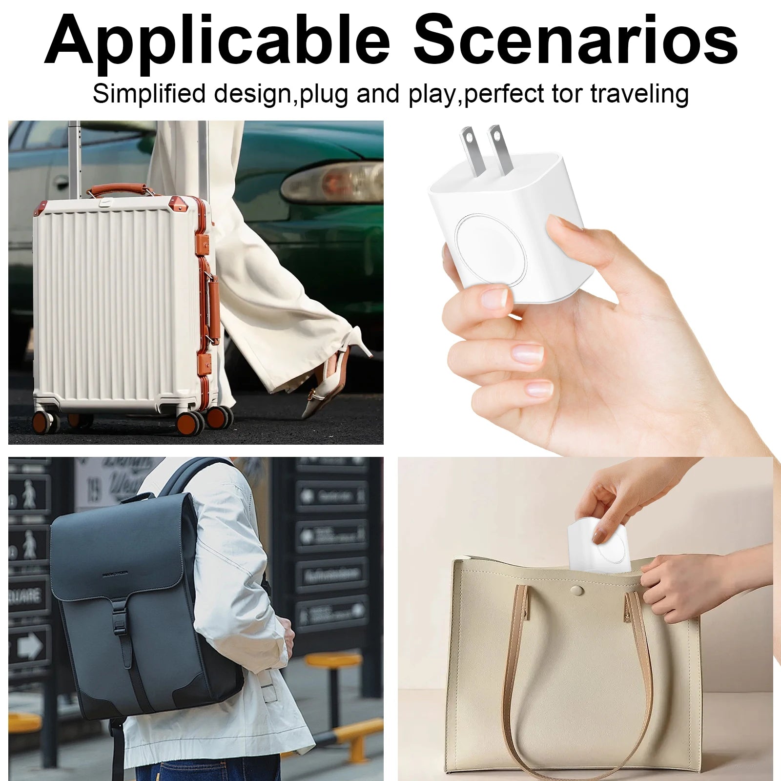 Carregador 3 em 1 - 23W USB-C com Carregamento para Apple Watch - Estação de Carga Rápida