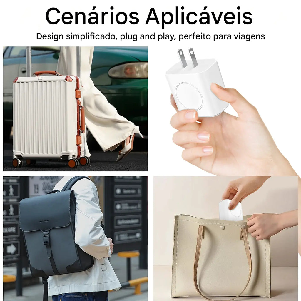 Carregador 3 em 1 - 23W USB-C com Carregamento para Apple Watch - Estação de Carga Rápida