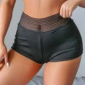 Shorts Feminino Fitness Cintura Alta - Shorts Treino Academia Elástico Franzido Levanta Bumbum