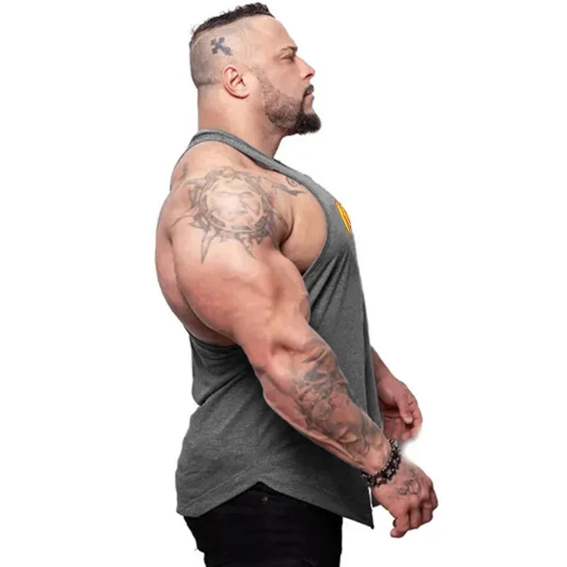 Regata Fitness Masculina Loose Fit - Algodão Respirável