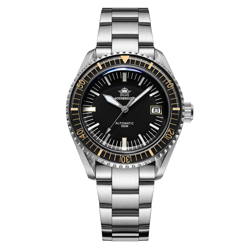 Relógio ADDIESDIVE AD2058 Automático - NH35A Safira 10ATM Mergulho 40mm Luminoso