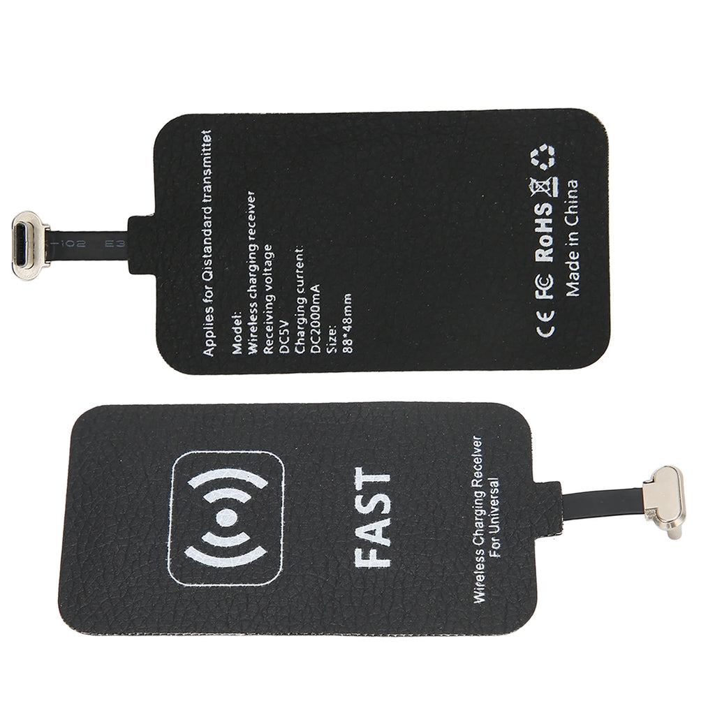 Receptor de Carregamento Sem Fio 10W Universal - Interface Type-C para Celulares