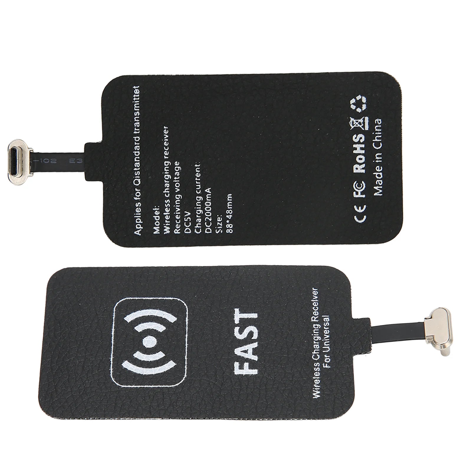 Receptor de Carregamento Sem Fio 10W Universal - Interface Type-C para Celulares