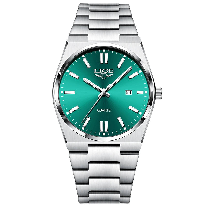Relógio Masculino LIGE - Quartzo Luminoso - Aço Inoxidável - 4 Cores