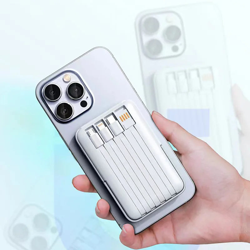 Power Bank Magnético 10000mAh 22.5W - Carregamento Sem Fio Rápido Portátil