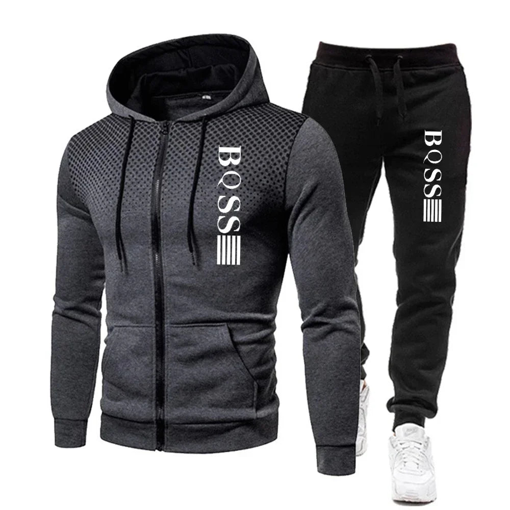 Conjunto Moletom Masculino 2 Peças - Blusa com Capuz e Calça