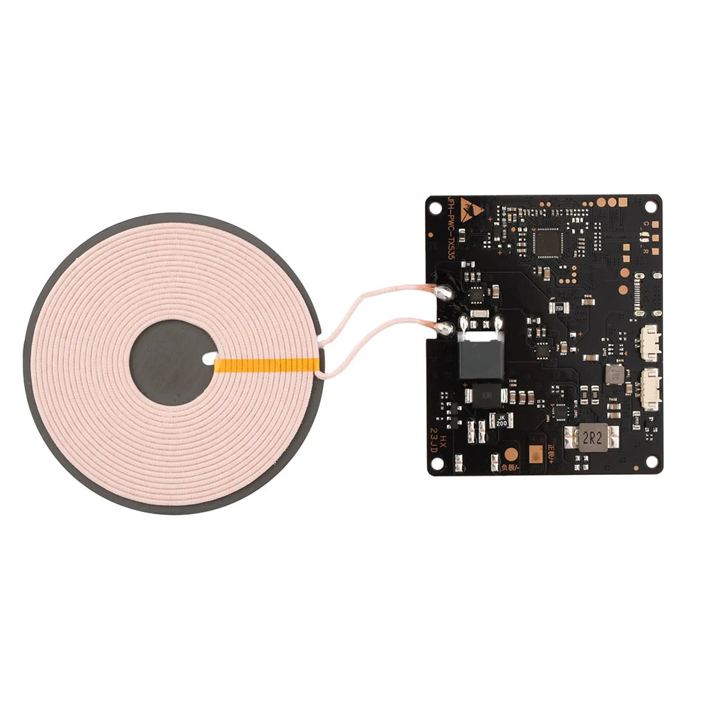 Módulo Carregador Sem Fio DIY 15W - Placa Transmissora para Projetos de Carregamento Sem Fio