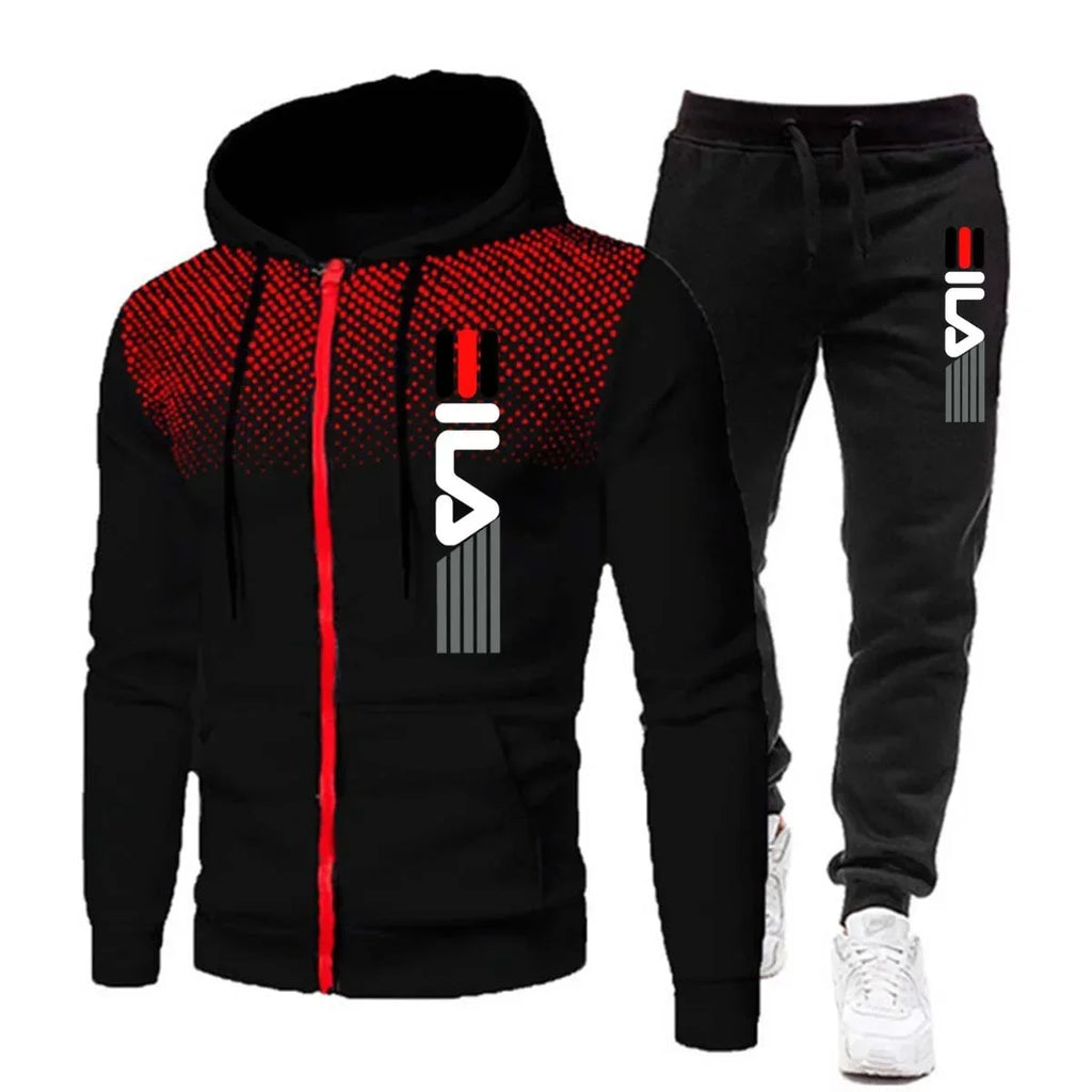 Conjunto Moletom Masculino - Moletom com Capuz e Calça Fitness Academia Corrida Esportivo