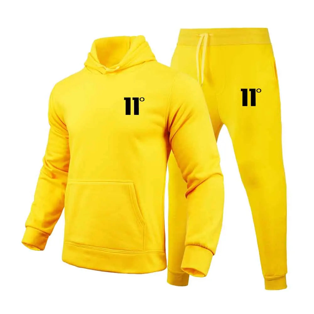 Conjunto Masculino Moletom Capuz 2 Peças - Moletom com Capuz e Calça Outono Inverno Esportivo Casual