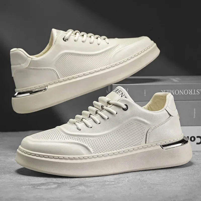 Tênis Masculino Casual YBQJOO | Mesh Respirável | Solado Grosso Antiderrapante | 3 Cores | Nº 39 ao 44