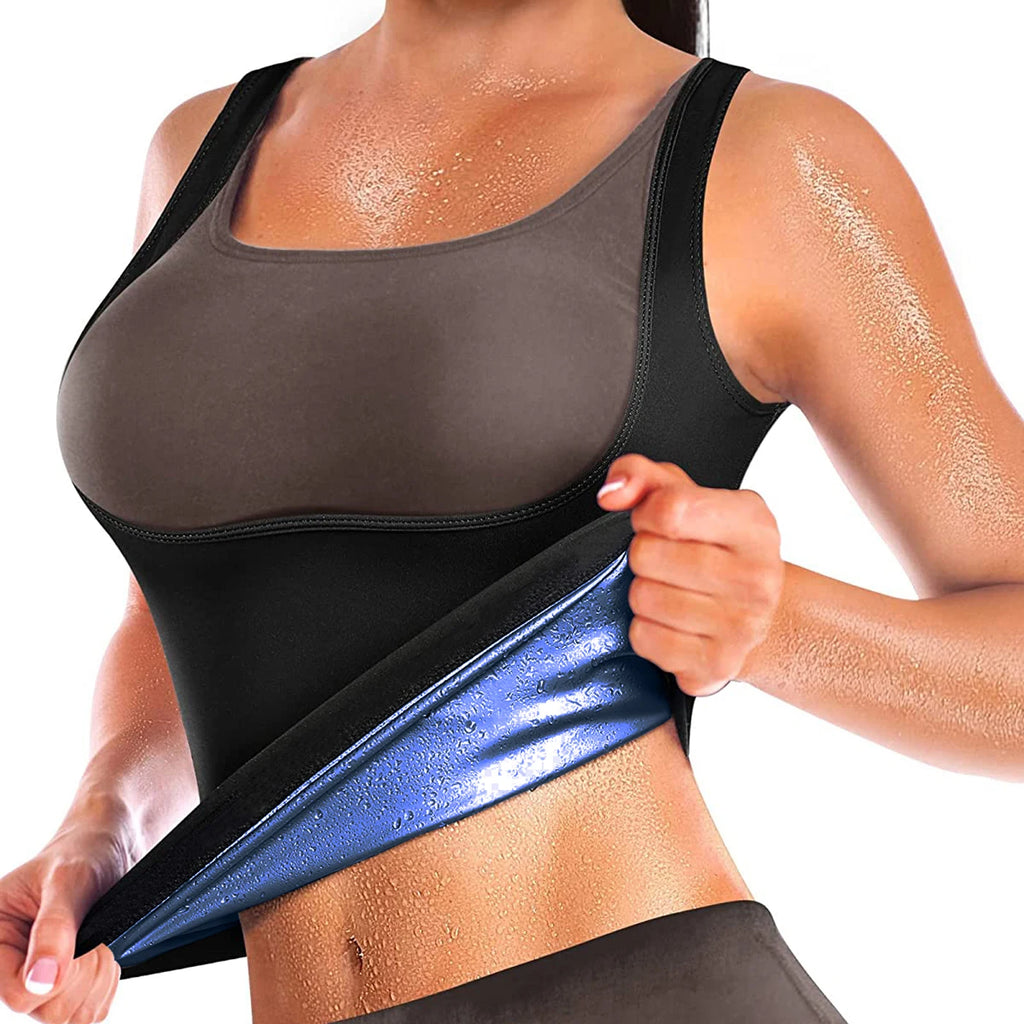 Colete Sauna Feminino | Shapewear Modelador | Emagrecimento | P ao 3GG | Azul