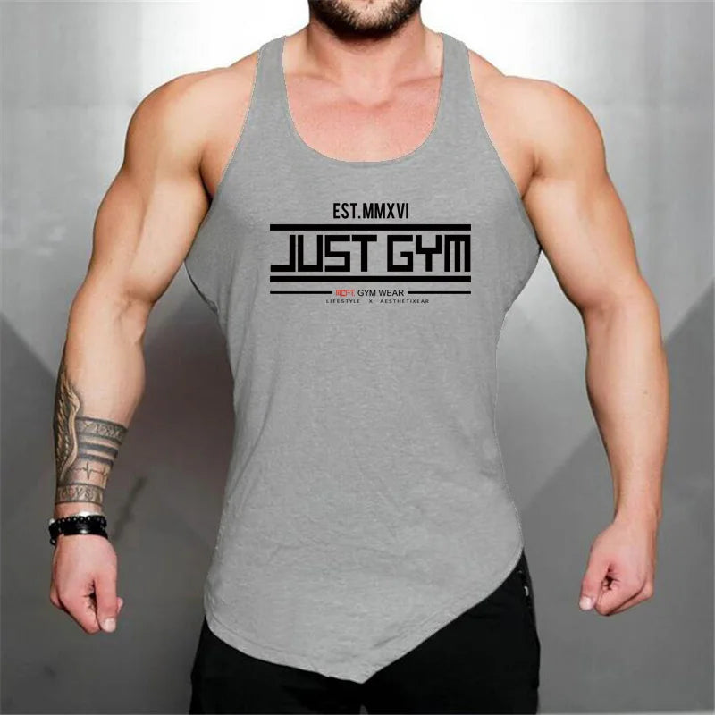 Regata Masculina Fitness Muscleguys - Barra Irregular Bodybuilding