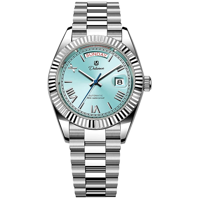 Relógio Business Style Automático 41mm - Mecânico 3ATM Calendário Completo Luxo