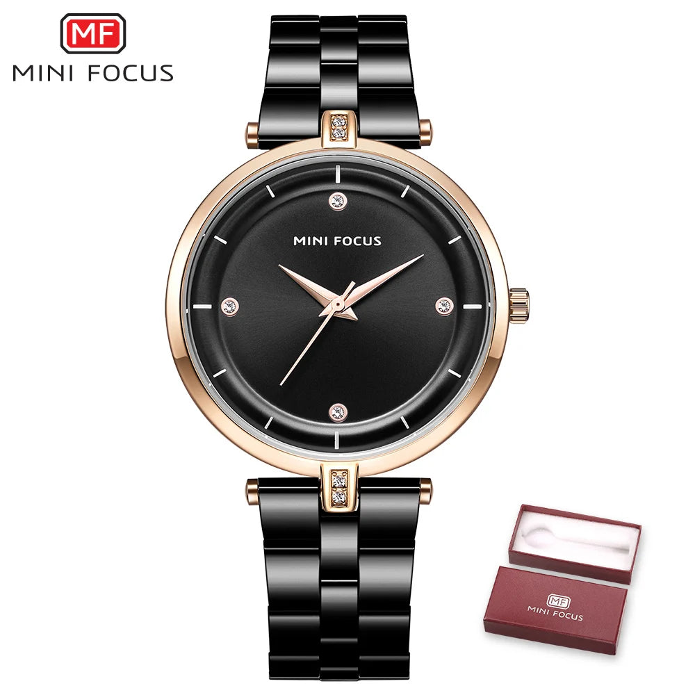 Relógio Feminino MINI FOCUS Business Quartzo | Aço Inox | À Prova D'água | 8 Cores