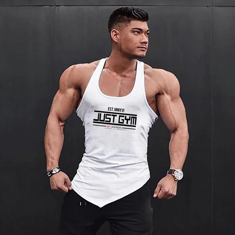 Regata Masculina Fitness Muscleguys - Barra Irregular Bodybuilding