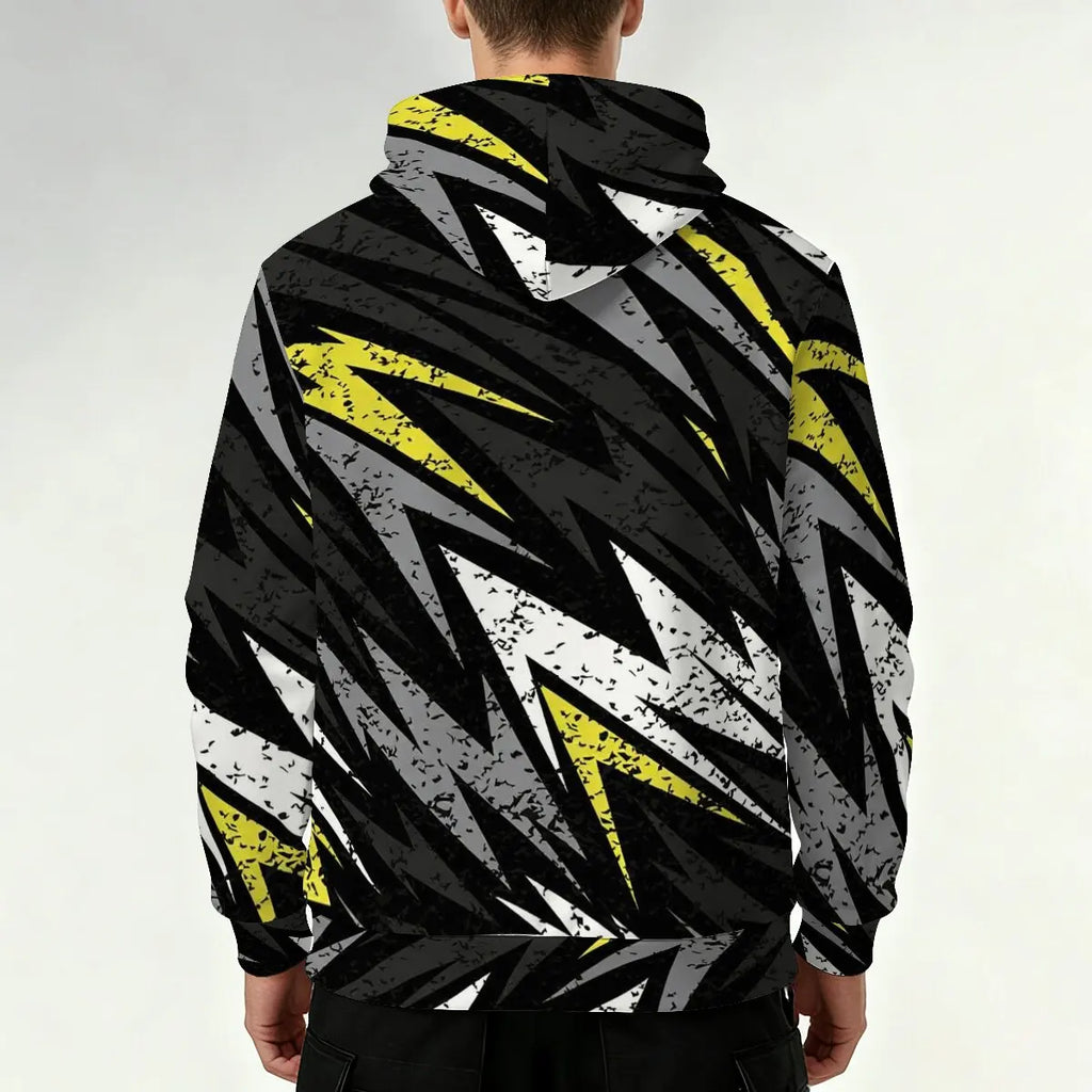 Moletom Masculino com Capuz | Estampa Color Block Abstrata | Casual e Estiloso