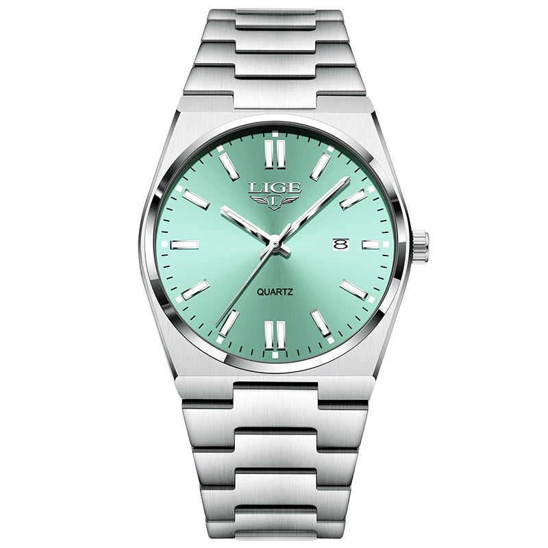 Relógio Masculino LIGE - Quartzo Luminoso - Aço Inoxidável - 4 Cores