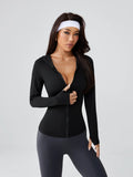 Moletom Feminino Slim-Fit com Capuz – Activewear Yoga Cintura Marcada