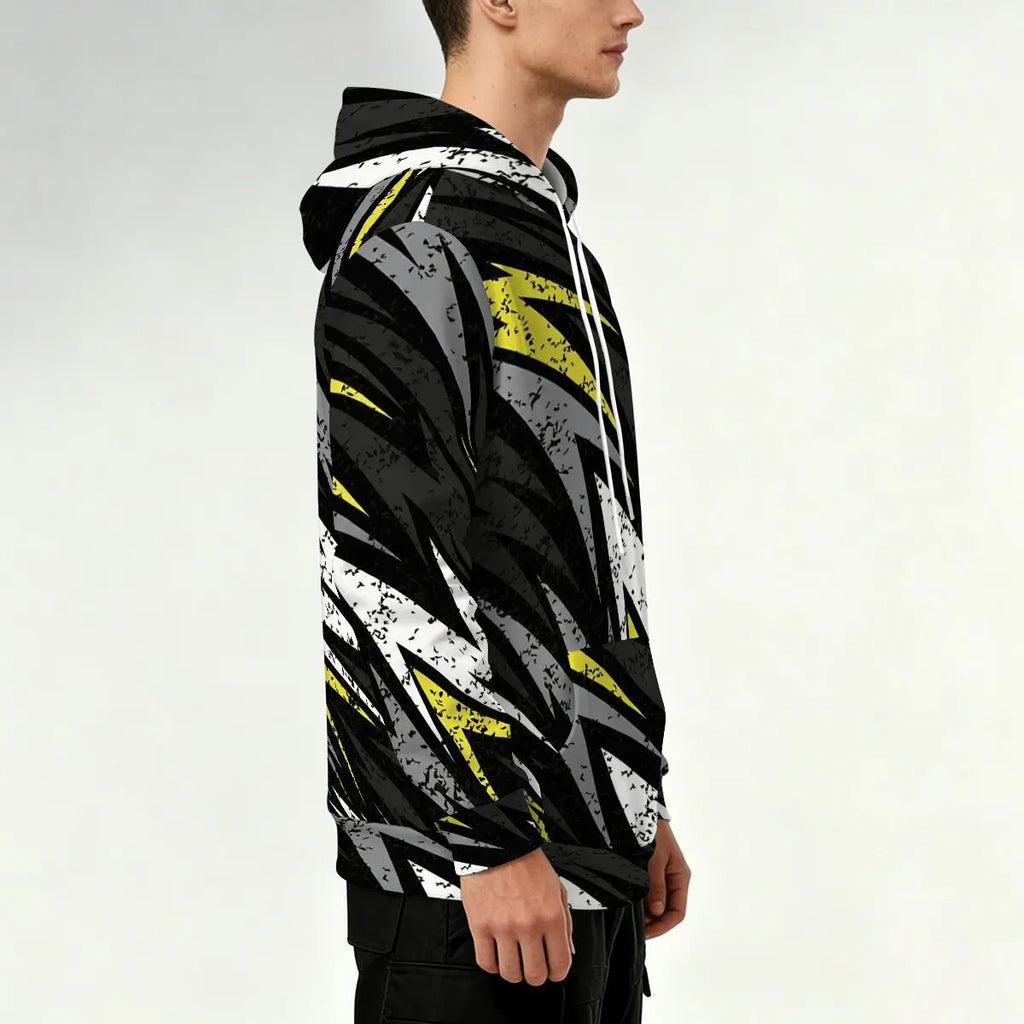 Moletom Masculino com Capuz | Estampa Color Block Abstrata | Casual e Estiloso