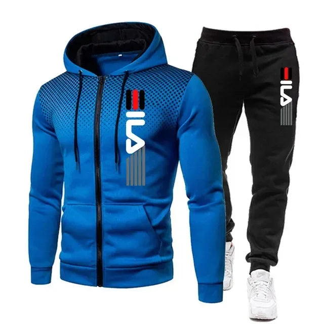 Conjunto Moletom Masculino - Moletom com Capuz e Calça Fitness Academia Corrida Esportivo