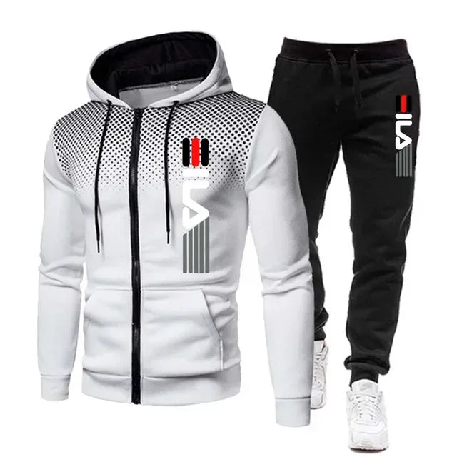 Conjunto Moletom Masculino - Moletom com Capuz e Calça Fitness Academia Corrida Esportivo