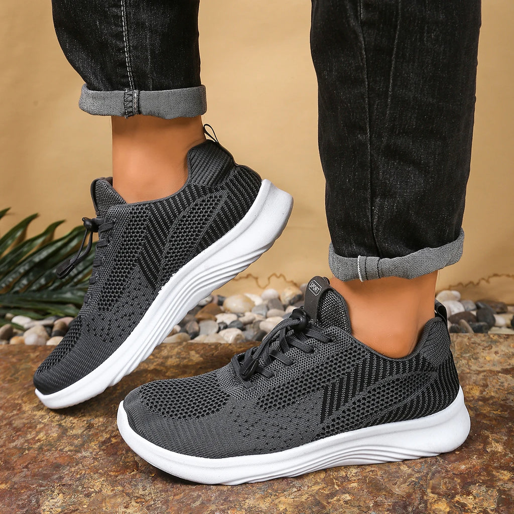 Tênis Masculino Cano Médio Casual | Tecido Leve | Solado PVC | SA08