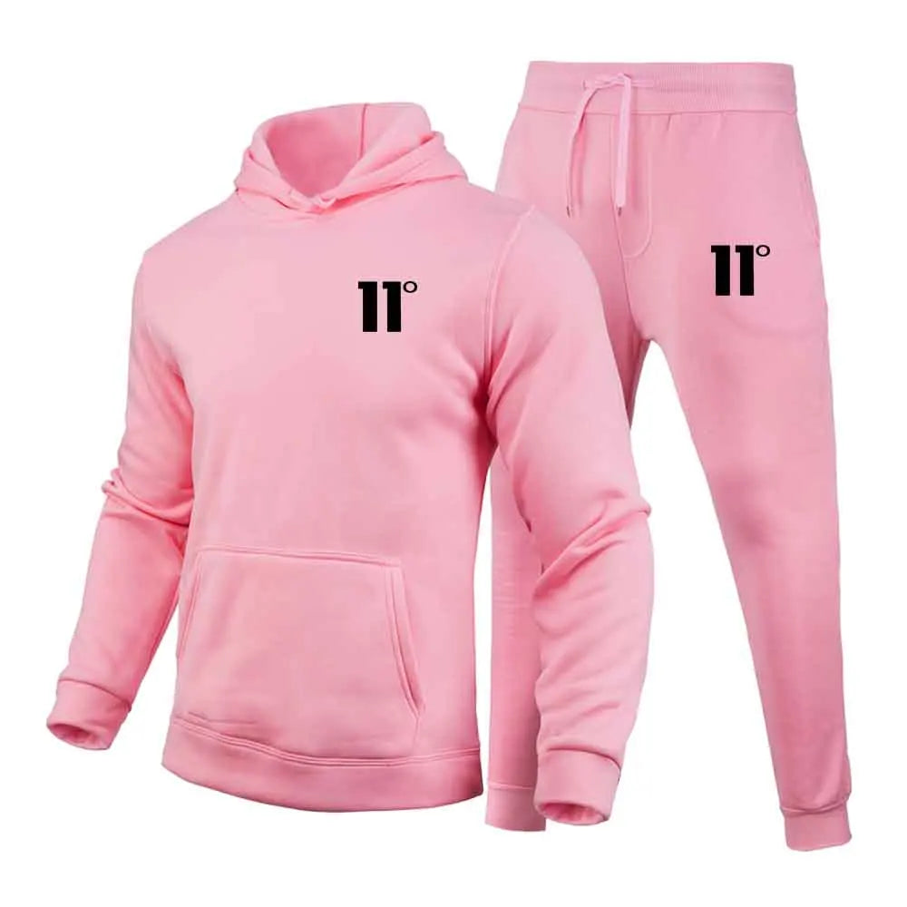 Conjunto Masculino Moletom Capuz 2 Peças - Moletom com Capuz e Calça Outono Inverno Esportivo Casual