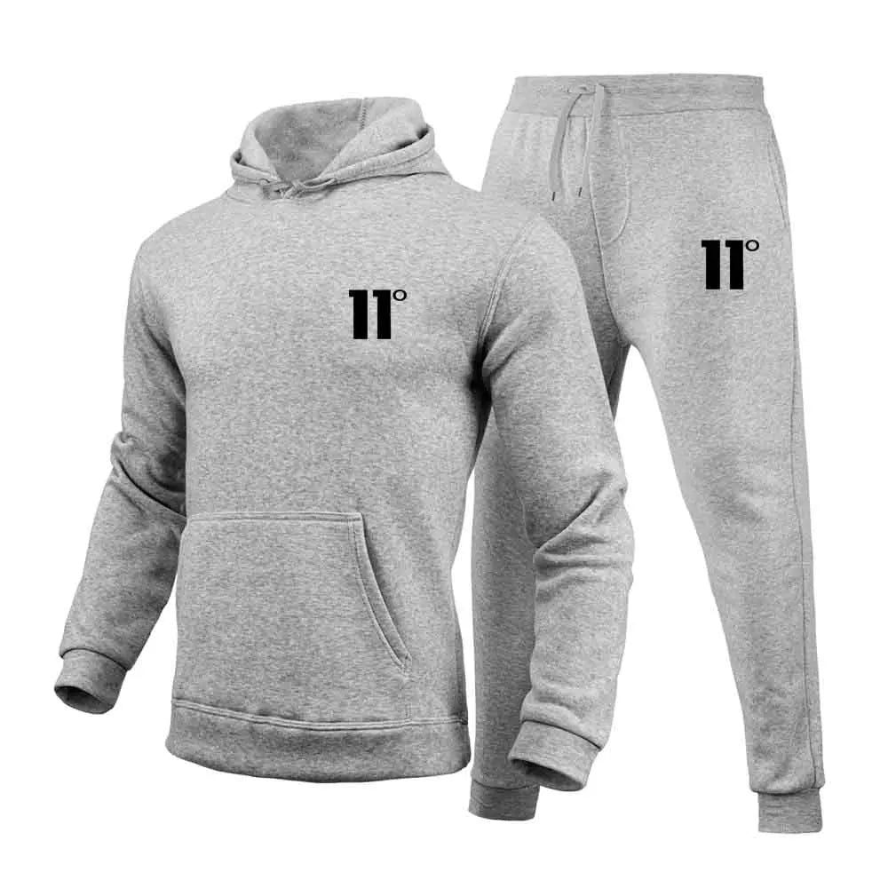 Conjunto Masculino Moletom Capuz 2 Peças - Moletom com Capuz e Calça Outono Inverno Esportivo Casual