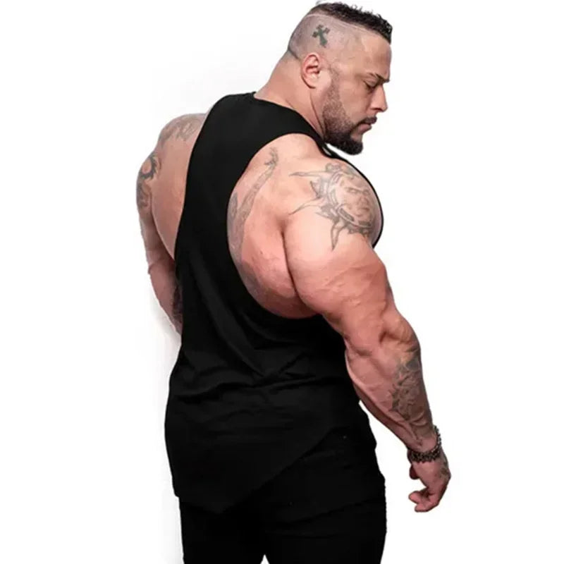 Regata Fitness Masculina Loose Fit - Algodão Respirável