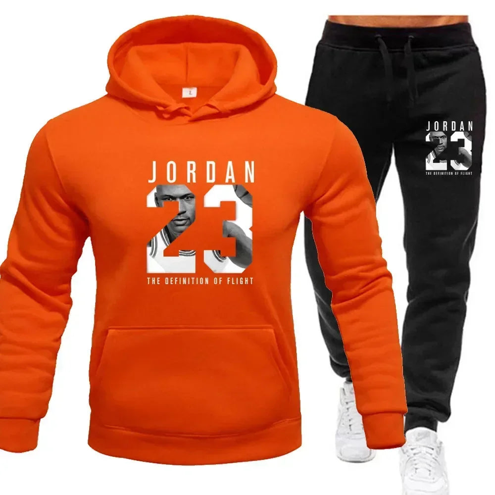 Conjunto Masculino Moletom com Capuz + Calça – Fleece Casual 2025