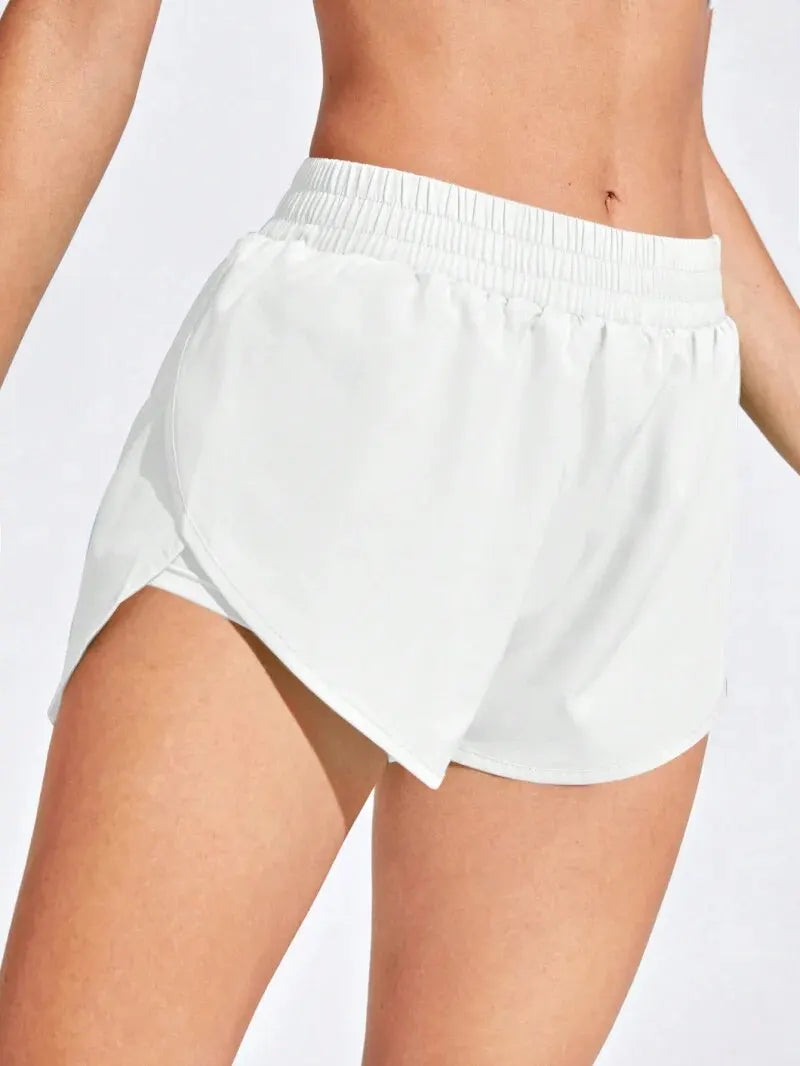 Shorts Feminino Yoga Fitness - Shorts Esportivo Sem Costura Elástico Corrida Academia Treino