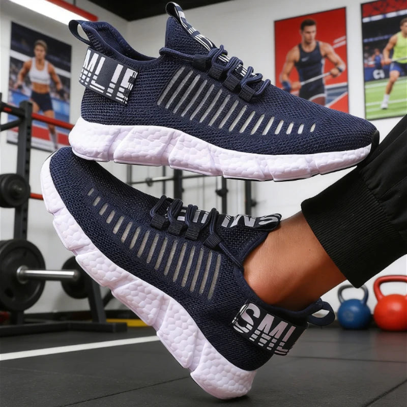 Tênis Masculino Esportivo | Air Mesh Respirável | Leve | Corrida e Basketball | 3 Cores