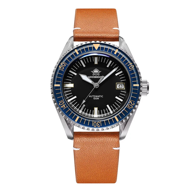Relógio ADDIESDIVE AD2058 Automático - NH35A Safira 10ATM Mergulho 40mm Luminoso
