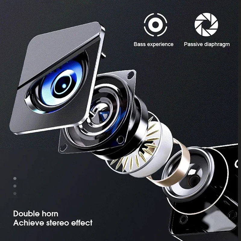 Caixa de Som USB para PC Gamer | Surround 4D | LED | Bass