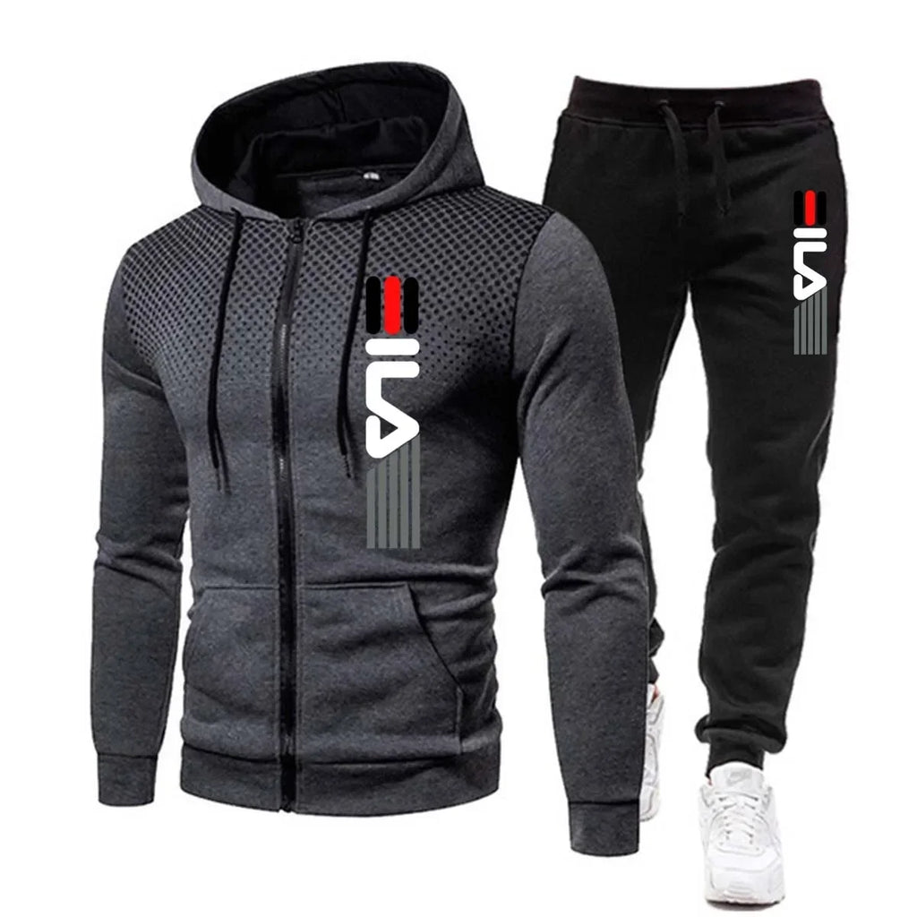 Conjunto Moletom Masculino - Moletom com Capuz e Calça Fitness Academia Corrida Esportivo